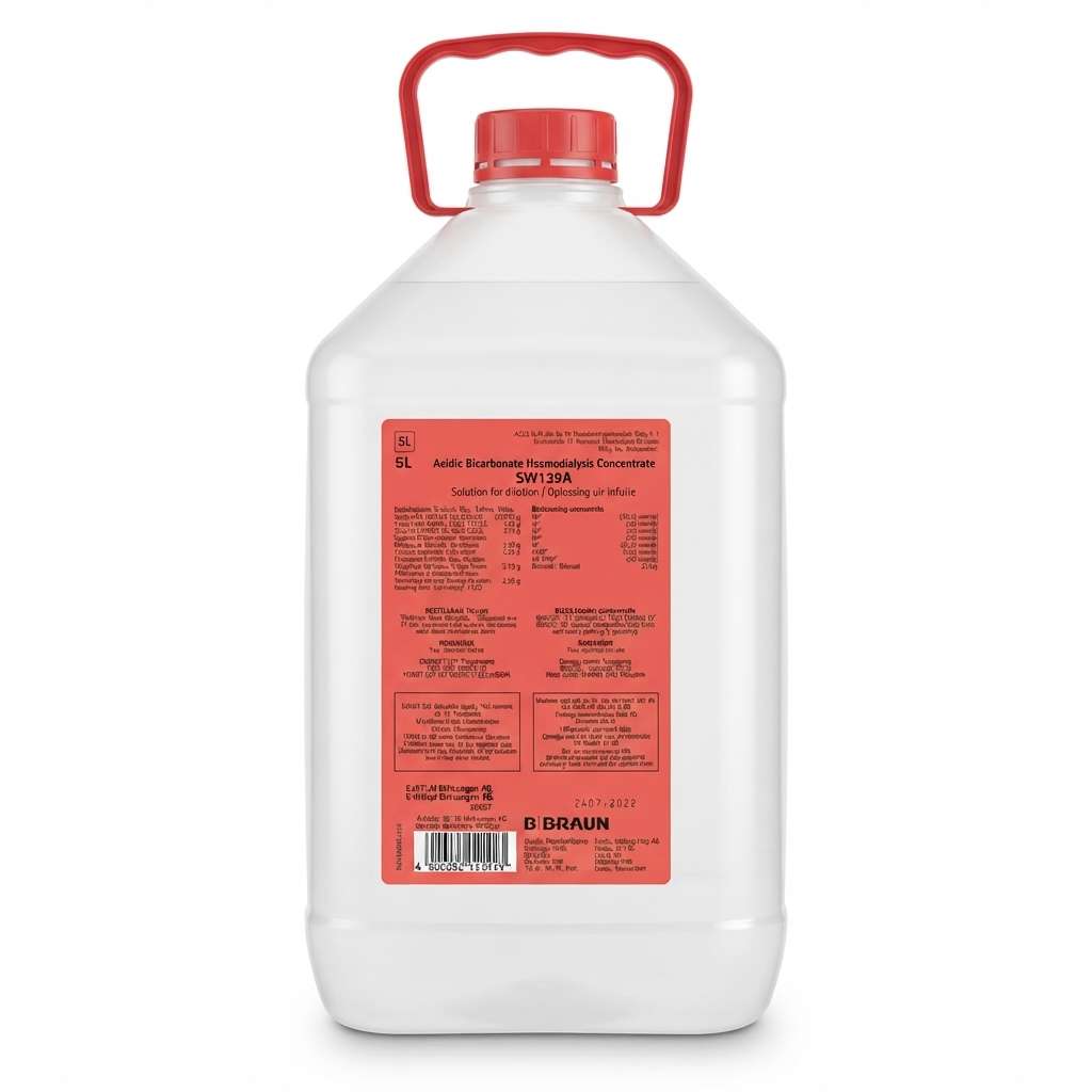B. Braun Acidic Bicarbonate Haemodialysis Concentrate SW139A 5L