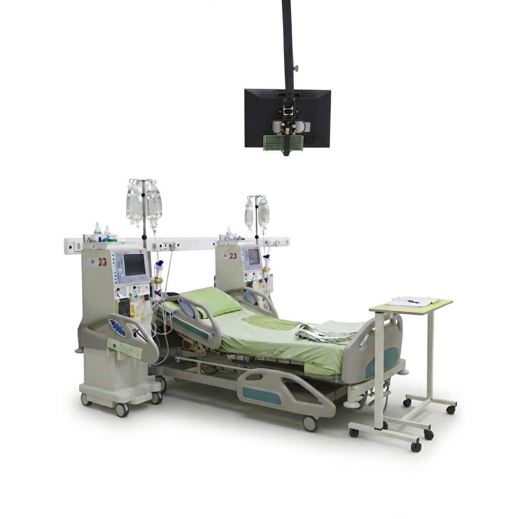 Electric Hospital Bed for Dialysis — 3 Function with Side Rails