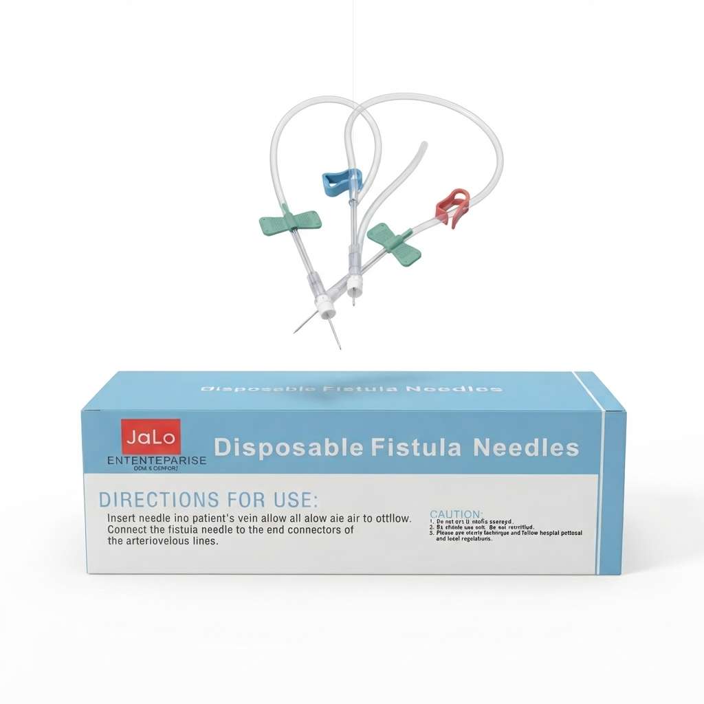 JaLo Disposable AV Fistula Needles for Hemodialysis — Sterile Single-Use